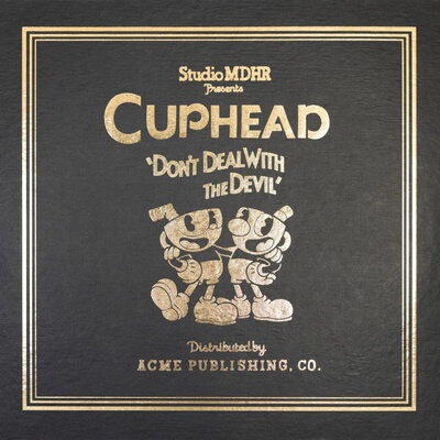 现货 iam8bit原厂周边 茶杯头 Cuphead 黑胶唱片 四片装 豪华版