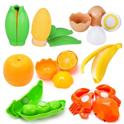 Children's kitchen play house Bulk vegetables, fruit bre
