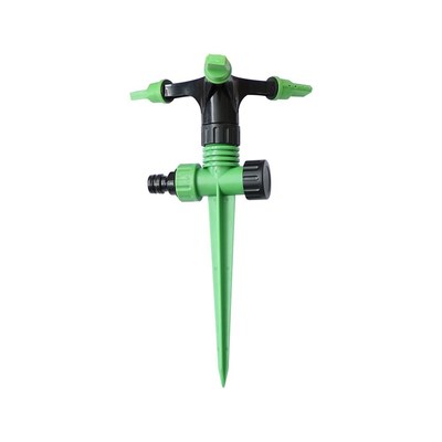 4 Pcs 360 Degree 3-Head Automatic Spiked Rotating Sprinklers