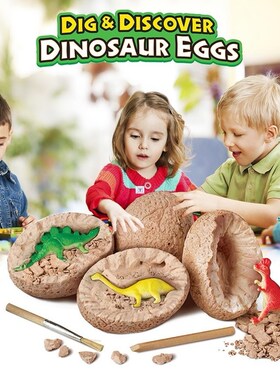 1 Set DIY Dinosaur Egg Toys Novelty Digging Fossil Excavatio