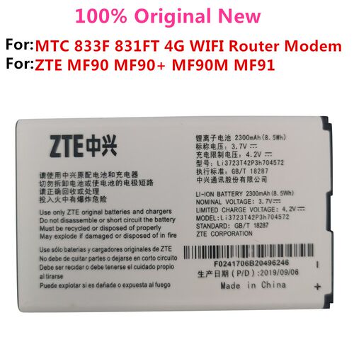 New High Quality Battery Li3723T42P3h704572  ZTE MF91 MF90 4