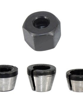 6mm 6.35mm 8mm Collet Chuck Adapter With Nut Engraving Trimm
