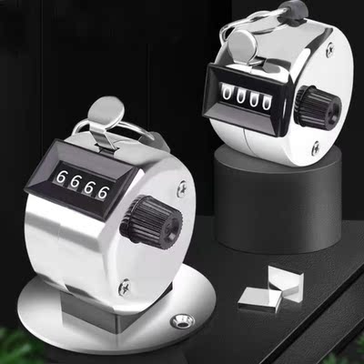 Clicker 4 Digit Number Counter Plastic Shell Hand Finger Dis