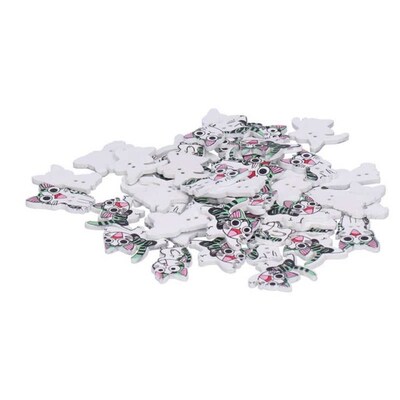 Sewing Wooden Button   Wood Button Cartoon Animal Wooden