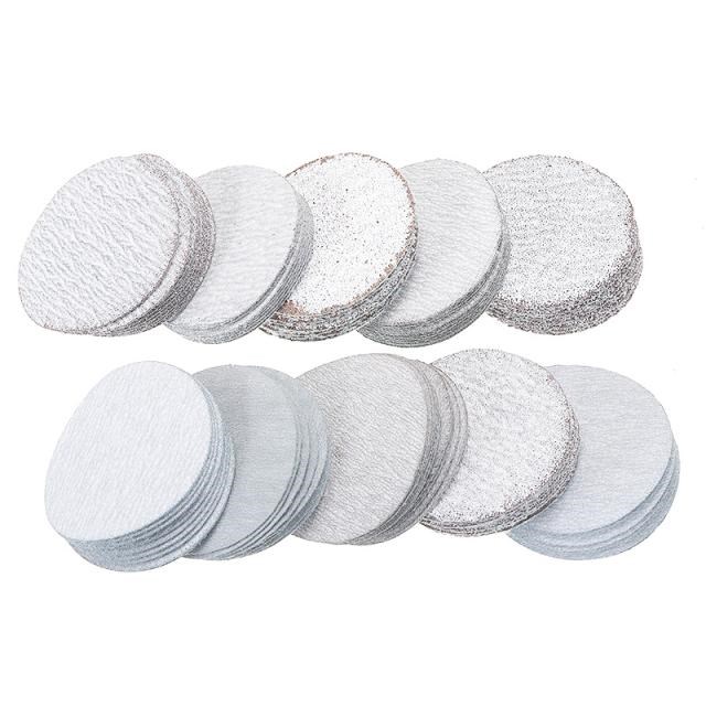 100pcs Mixed Grits Sanding Discs 50mm/2''Hook And Loop Sandp