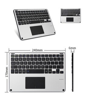 For iPad Pro 12 9 2018 Case with Keyboard Trackpad Touchpad