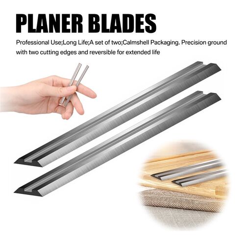 2PCS Carbide Planer Blade 82x5.5x1.2mm Reversible Wood Plane
