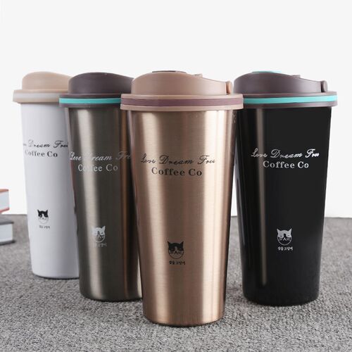 500ML Thermos Mug Coffee Cup with Lid Thermocup Seal Stainle