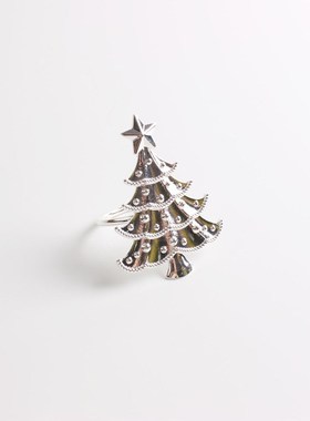 6/pcs Christmas tree napkin ring napkin buckle Christmas tab