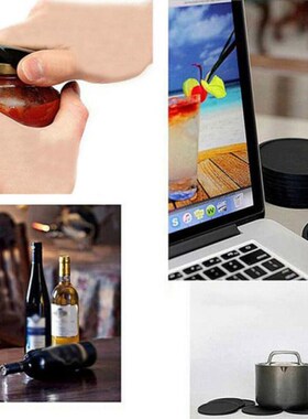 7pcs Non-slip Table Coaster Set Heat Resistant Silicone Mat