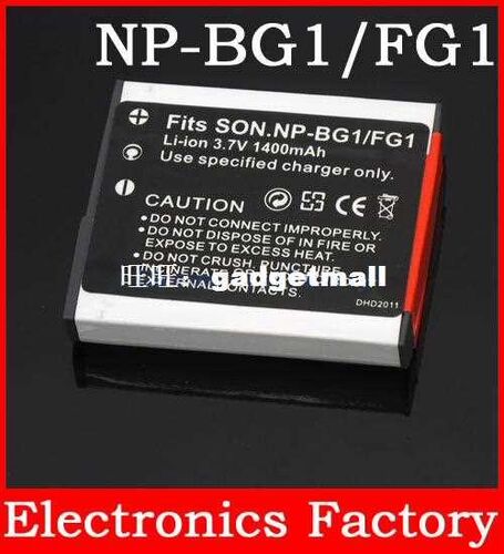 3.7V 1400mAh NP-BG1/FG1 Digital Camera Rechargeable Li-ion B