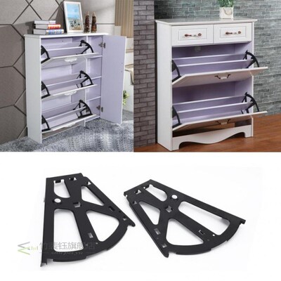 1 Set Shoe Cabinet Hinges Flip Frame Drawer Shoe Rack Hinge