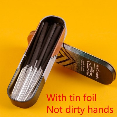 10pcs/set Willow Charcoal Sticks Set Art Sketch Bars Sketchi
