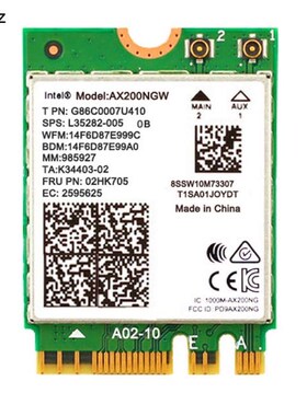 Wireless Dual Band 2400Mbps WiFi 6 For Intel AX200 NGFF M.2