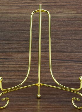 Iron Display Stand Gold Iron Easel Plate Display Photo Holde