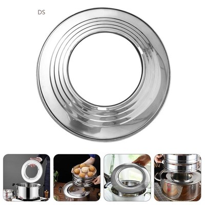 1Pc Stainless Steel Round Steamer Shelf Rack Pot Steaming Tr