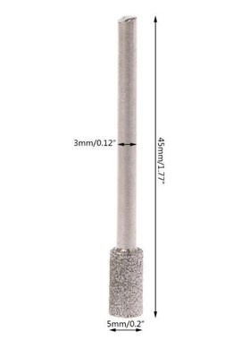 5PCS Diamond Coated Cylindrical Burr 5mm Chainsaw Sharpener