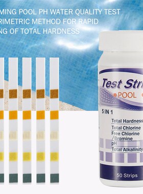 50pcs Chlorine PH Test Strips SPA Swimming Pool Nitrate Wate