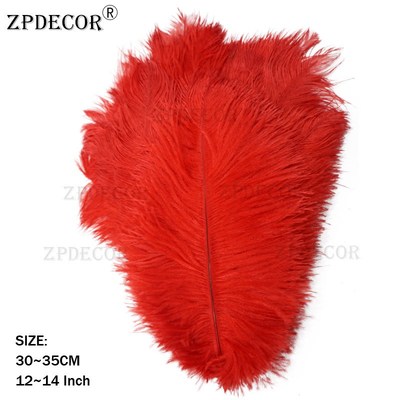 12-14 Inch  30-35CM  Frist-Grade Ostrich Feathers for DIY Je