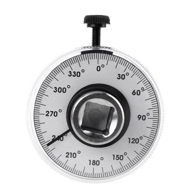 Torque Angle Ruler Protractor 360 Degree 1/2 Inch Drive Mete