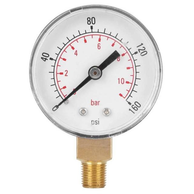 0-160psi 0-11bar Vacuum Pressure Gauge Manometer with Dual S