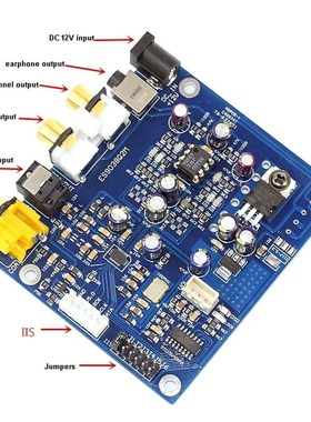 ES9038 Q2M I2S DSD Optical Coaxial Input Decoder USB DAC Hea