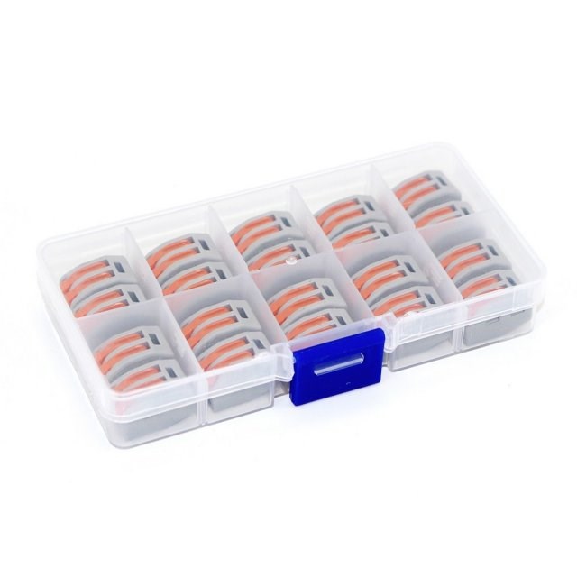(20pcs/box) 2 Pin Universal Compact Wire Connectors PCT-212