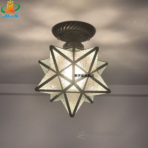 8 inch pentagram hallway aisle light Nordic star light entra