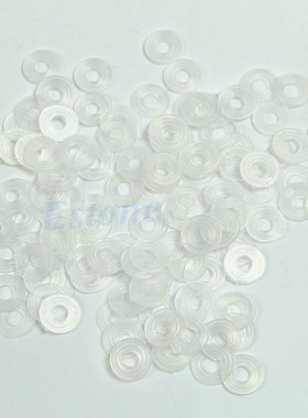 100Pcs White M4 Flat Nylon Plastic Spacer Flat Washers Insul