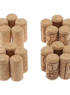 10Pcs/set New Wine Stoppers Straight Wood Corks Bottle Plug