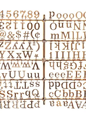 1pc Gold/Sliver Characters  Felt Letter Board Message Board