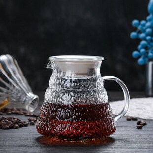V60 Pour Over Glass Range Coffee Server 360/600/800ml Hand