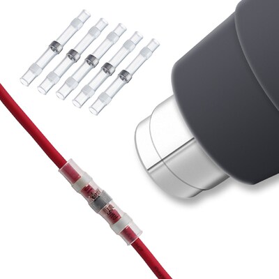 5pcs Wire terminals Heat Shrinkage Butt Crimp Terminal Water