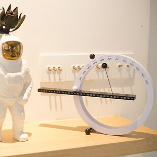 2021 Creative Magnetic Ball Clock Perpetual Wall Calendar No