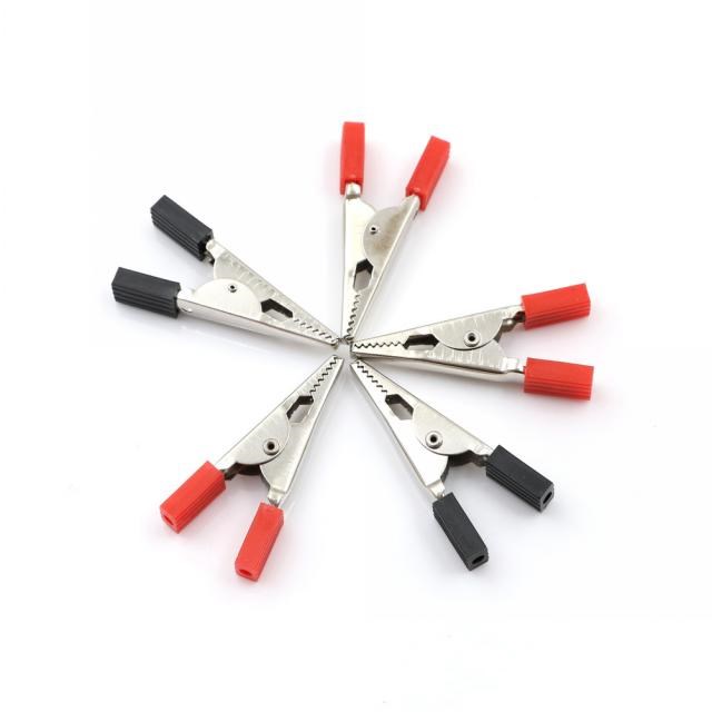 5pcs 52mm Diy Test Leads Wire Jumper Plastic Handle Test Pro