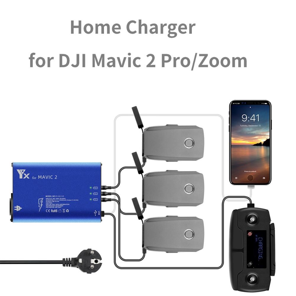 For DJI Mavic 2 Pro/Zoom Battery Charger Hub 5in1 Charging H