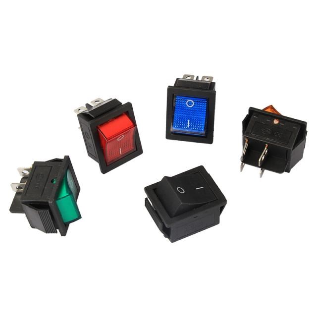 5PCS 31*25*35mm Latching Rocker Switch Power Switch I/O 4 Pi