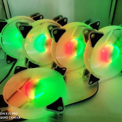 PC Case Cooler Fan Rgb Fan 120MM Fan No Frame Transparent Mu