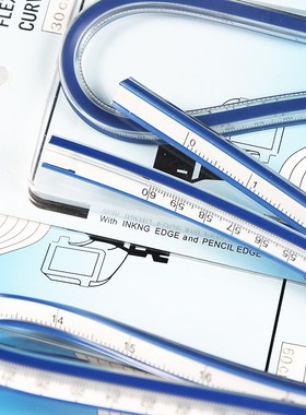 Flexible Curve Ruler Drafting Drawing Tool Serpentine Plasti