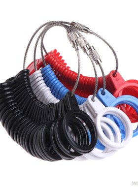 Finger Ring Sizer Plastic Jewelry Making Measurement Mandrel