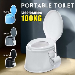 Portable Travel Toilet Compact Potty Bucket Seats w _ Waste