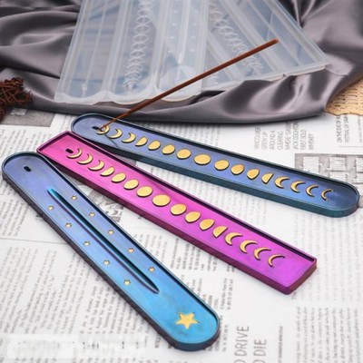 Catholic Incense Sticks Holder Resin Molds Moon Phase Incens