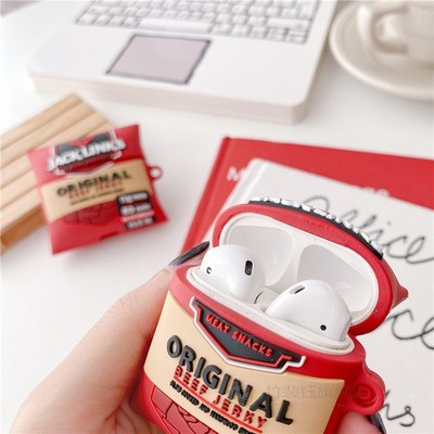 Funny JACK LINKS British Beef Jerky Earphone Case for AirPo