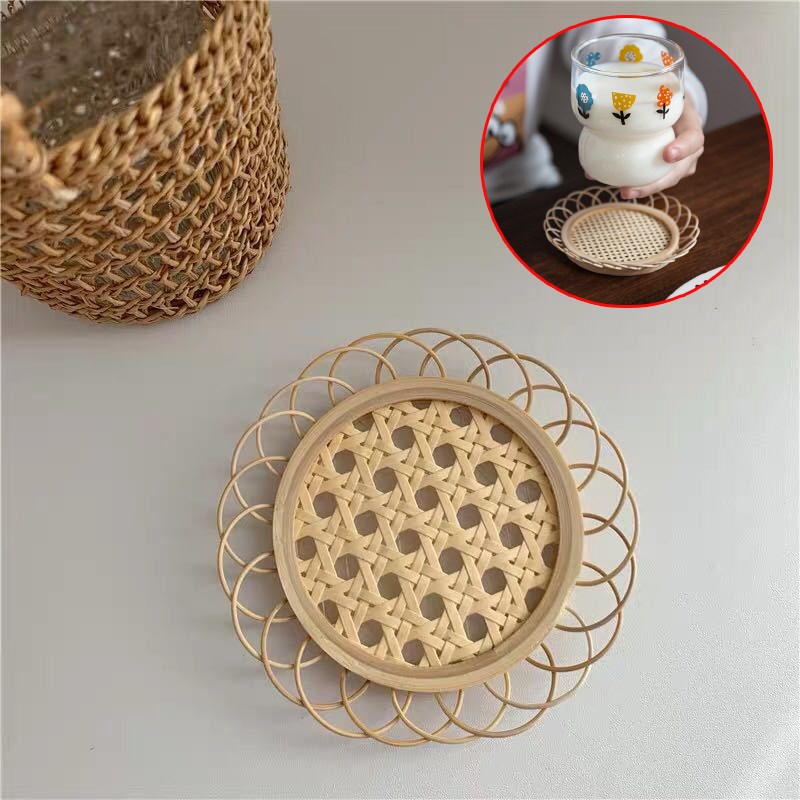 Coasters For Tea Accessories Round Tableware Placemat Dish M
