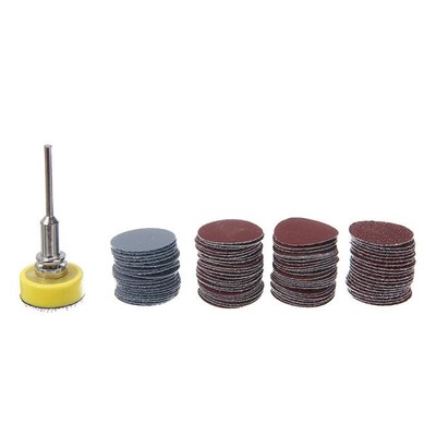 100Pcs Sanding Disc 25mm Sand Paper With Backer Round Abrasi
