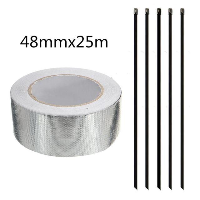 48mm x 25m Heat-resistant Flame Retardant Tape Glass fiber C