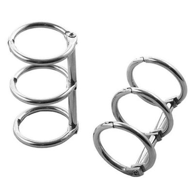 Metal Loose Leaf Book Binder Hinged Rings Album Scrapbook Cl