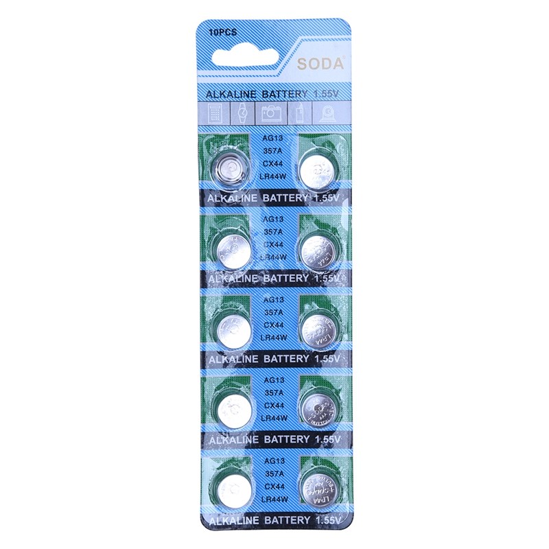 Set of 10 Batteries AG13 LR44 G13-A D303 L1154 L1154F EPX76