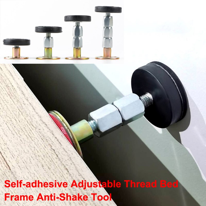 1pcs Self-adhesive Adjustable Thread Bed Frame Anti-Shake To