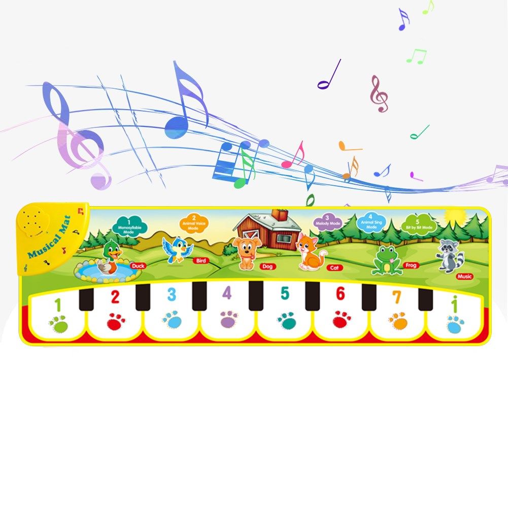 90x27cm baby musical play mat animals sound instruments tone